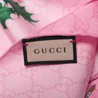 グッチ スカーフ シルク ピンク 760711 A3576097｜中古ブランド品
