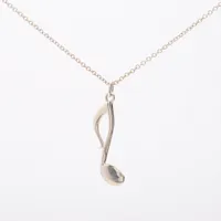 ティファニー ネックレス 925 2.0g シルバー 音符モチーフ