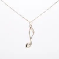 ティファニー ネックレス 925 2.0g シルバー 音符モチーフ