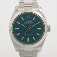 ロレックス ミルガウス 116400GV SS AT 青文字盤