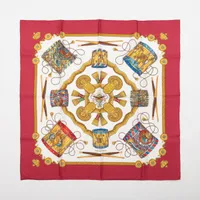 HERMES カレ90 LES TAMBOURS 　タンブールの太鼓　シルク エルメス カレ90 LES TAMBOURS タンブールの太鼓 スカーフ