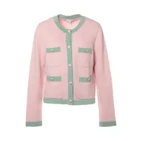 シャネル ココボタン カシミヤ アンサンブル 38/34 レディース