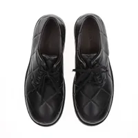 美品✨ボッテガヴェネタ　ブラックレザー　ドレスシューズ　イントレチャート35.5 BOTTEGA VENETAボッテガ イントレチャート レースアップシューズ