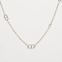 エルメス シェーヌダンクルTPM ネックレス 925 26.2g シルバー