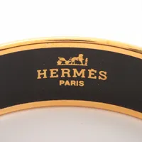 HERMES エマイユGM ゴールド　箱付き HERMES - 美品 エルメス HERMES ブレスレット エマイユGM 七宝