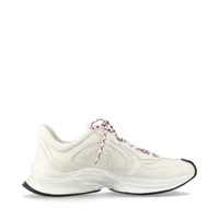 グッチ GUCCI RUN レザー スニーカー 8 1/2 メンズ ホワイト 721111 
