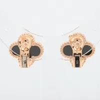 【USED】ヴァンクリーフ&アーペル オニキスピアス 750 ヴァンクリーフ&アーペル スウィートアルハンブラ オニキス
