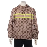 GUCCI ベージュ GGパターン ナイロンジャケット GUCCI GGパターン ナイロンジャケット