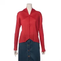 プリーツプリーズ PLEATS PLEASE プリーツ カットソー 衣料品 トップス ポリエステル レディース レッド系 PP21-JK145 【中古】 プリーツプリーズ PLEATS PLEASE プリーツ カットソー 衣料品 トップス