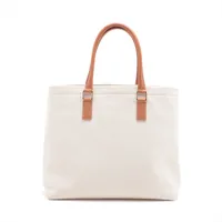 セリーヌ ホリゾンタルカバ キャンバス×レザー トートバッグ