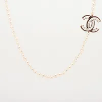 【華やかな輝きを身にまとう♪】シャネル★ネックレス キラキラ華やか☆【CHANEL】CCロゴ ネックレス (CHANEL
