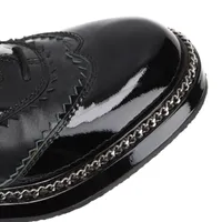 yastakada58　美品♡シャネル チェーン レザーシューズ 37 CHANEL - シャネル レディース スニーカー 靴 チェーン レザー
