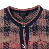 シャネル P72 シルク×ウール×カシミヤ カーディガン 38 レディース