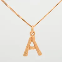 セリーヌ イニシャル ネックレス GP ゴールド A A3582015｜中古