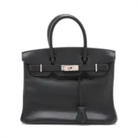エルメス バーキン30 ヴォーエプソン ブラック シルバー金具 □I:2005年