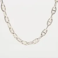 HERMESシェーヌダンクルコマ&gramネックレス エルメス シェーヌダンクルGM ネックレス 29コマ 925 134.5g