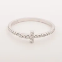 ★Tiffany&Co.★ Tワイヤー ダイヤリング 750 WG 定価45万 TIFFANY＆CO ティファニー 貴金属・宝石 Tワイヤーリング K18PG