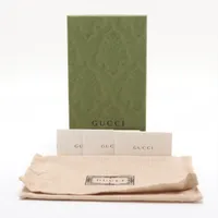 グッチ GGスプリーム PVC×レザー 長財布 ピンク×ベージュ 735594