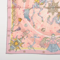 極美品✨HERMESエルメスCHORUS STELLARUM ピンク　カレ70 楽天市場】エルメス HERMES スカーフ カレ70 シルク Chorus Stellarum