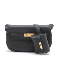 エルメス ケリームーヴ ヴォースイフト ブラック ゴールド金具 K