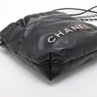 超入手困難!! CHANEL22 ミニ G金具 mini ブラック カーフスキン CHANEL シャネル シャネル22 ミニバッグ ブラック gp