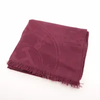 エルメス ニューリブリス ストール カシミヤ×シルク ボルドー RA020159
