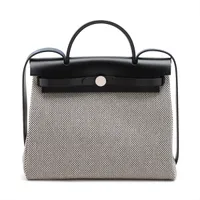 エルメス　エールバックGM 1度使用のみの新品同様　最終価格 エルメス HERMES エールバッグジップPM Z刻 ブラウン シルバー
