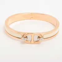 エルメスHermesミニクリックシェーヌダンクルクリームローズゴールドPMサイズ HERMES エルメス ブレスレット ミニ クリック シェーヌダンクル