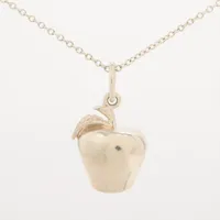 美品　ティファニー　アップル　ペレッティ　シルバー925 ネックレス　ロゴ Tiffany & Co. - 【美品】ティファニー アップル ネックレス