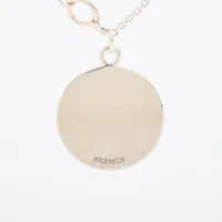 エクスリブリス MM ネックレス シルバー ゴール HERMES エルメス ネックレス エクスリブリス Ex-Libris MM