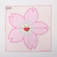 LOUIS VUITTON LV × TM カレ55・チェリーブロッサム LV x TM Monogram Cerise Square 55 S00 - Women - Accessories