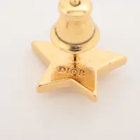 ディオール Dior Star ピアス(片耳用) GP×ラインストーン