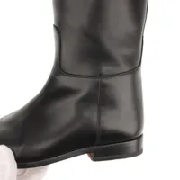 エルメス ジャンピング レザー ロングブーツ EU37 1/2