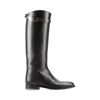 エルメス ジャンピング レザー ロングブーツ EU37 1/2