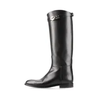 エルメス ジャンピング レザー ロングブーツ EU37 1/2