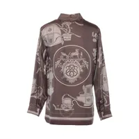 【武です】HERMES シルク　Tシャツ　マルジェラ期　エルメス　38 武様専用です】HERMES シルク Tシャツ マルジェラ期 エルメス 38