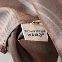 エルメス マルジェラ期 シルク シャツ 38 レディース ブラウン