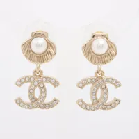 【シャネル 】ピアス 両耳 ラウンド ラインストーン ココマーク ラメ入り 楽天市場】CHANEL シャネルレディース アクセサリーピアス