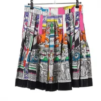 ヴェルサーチ　スカート　38 ヴェルサーチ 18年 シルク スカート 38 レディース マルチカラー