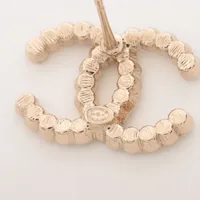 【CHANEL】 ココマーク B25P ピアス 両耳用 ラインストーン シャネル ココマーク B25P ピアス(両耳用) GP×ラインストーン