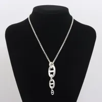 最終価格エルメス　シェーヌダンクルアンシェネネックレス HERMES】エルメス『SILVER シェーヌダンクル アンシェネ