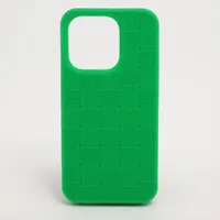 ボッテガヴェネタ イントレチャート iPhone15Pro ケース グリーン BOTTEGA VENETA ボッテガヴェネタ iPhone Case 15Pro イントレ