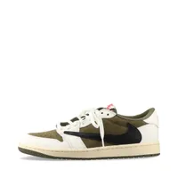 ナイキ×トラヴィススコット AIR JORDAN 1 レザー×スエード スニーカー