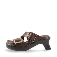 【24SS NEW】LOEWE_woman / EASE ヒール サンダル / Brown ロエベ EASE 24SS レザー サンダル 38 レディース ブラウン