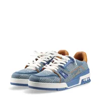 Louis Vuitton ファブリック×レザー スニーカー ヴィトン チャーリーライン 24年 レザー×ファブリック