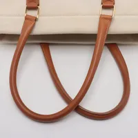 セリーヌ ホリゾンタルカバ キャンバス×レザー トートバッグ