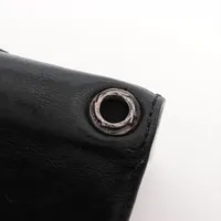 クロムハーツ ウォレット レザー ブラック×シルバー DR DIGIACOMO ディ