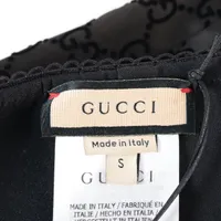 GUCCI グッチ✴︎ミディタイトスカート バックスリット ブラック GUCCI グッチ✴︎ミディタイトスカート バックスリット ブラック