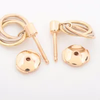 カルティエ トリニティ ダイヤ ピアス 750(YG×PG×WG) 3.6g