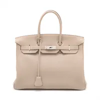 エルメス バーキン35 トゴ トゥルティエールグレー シルバー金具 □L:2008年